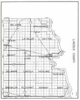 Lincoln County, Delapre, Springdale, Perry, La Valley, Dayton, Canton, Grant, Lynn, Brooklyn, Norway, South Dakota State Atlas 1930c
